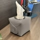 thumbnail image 5 of Organizador de cubierta de caja de pañuelos de cuero PU | Soporte para pañuelos faciales | Soporte para teléfono celular | Almacenamiento impermeable para cocina, baño, dormitorio | Material, 5 of 6