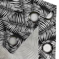 thumbnail image 4 of Ambesonne Leaves Grommet Curtain, Black Aloha Leaf Botanical, 50"x120", Black and White, 4 of 5