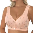 thumbnail image 3 of Front Bra For Women Large Size No Ring Gathering Anti Sagging Fixed Cup Vest Style Bra Cover, 3 of 7