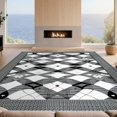 thumbnail image 2 of Design&I 6'x9' Ultra Soft Area Rug, Door Curved Boho Geometric Interlocking Decorative Front Urg None Fluffy Washable Non Shedding for Guest Room Bedroom Living Room, 2 of 7