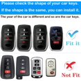 thumbnail image 2 of Key Fob Cover Compatible with Toyota Land Cruiser Venza RAV4 Prime Sienna Fortuner Mirai 2018-2022 4 Button Keychain Case Holder Protector,Pink, 2 of 7