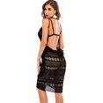thumbnail image 3 of Women's Bikini Swim Cover Ups Wrap, Swimsuit Beach Cover Up Backless Lace Hollow Out Bikini Sheer Bathing Suit Coverups Beach Summer Wrap Dress, 3 of 8