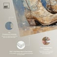 thumbnail image 4 of Glam Cowgirl Boots Chic Farmhouse Canvas Wall Art by Art Remedy, Gallery Wrapped, 12"x12", 4 of 7