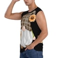 thumbnail image 3 of Pofeuu Sunflower Gnomes 4 Print Men's Muscle T-Shirt, Sleeveless, Muscle Tank, Classic Muscle Tee Top For Men Casual Sleeveless Muscle T-Shirt Trendy Clothes-3X-Large, 3 of 7