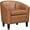 Brown, variant on DLQZ Faux Leather Club Chair, Modern Accent Chair and Cozy Barrel Armchair with Sturdy Legs for Living Room Bedroom Reception Room