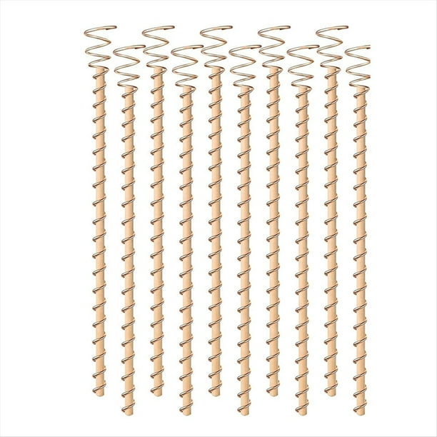 10 Estacas para Plantas de Electrocultivo, Antenas de Bobina de Cobre de 12 Pulgadas, Estacas para Jardín, Plantación Electrónica para Huerto