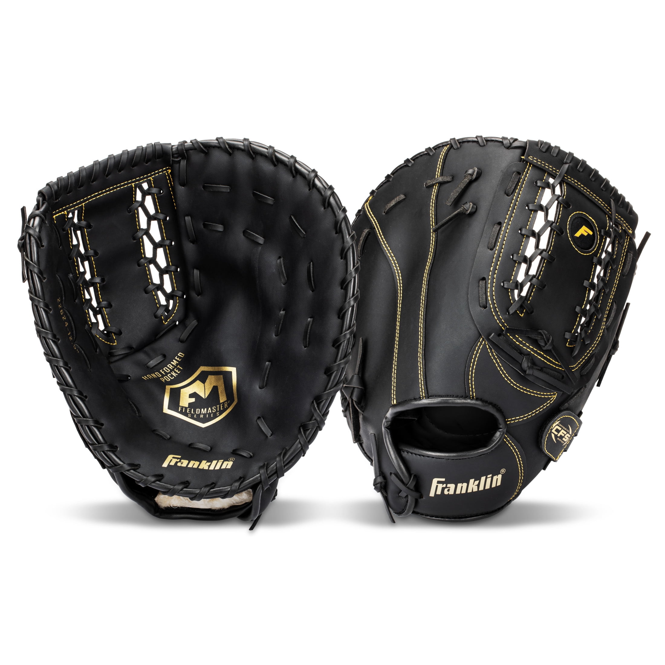 Franklin Sports Field Master Adult 12.5 in Softball, Baseball, Teeball First Basemen's Glove Right Hand Throw