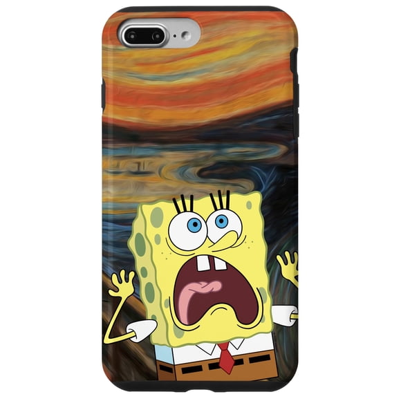 Funda de teléfono SPONGEBOB SQUAREPANTS Scream Painting para iPhone 7/8 Plus