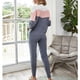 thumbnail image 4 of Ronda Masajeadores de cuello Top Pantalones loungewear 2 unidades contraste color manga larga cintura tie mujeres casual punto dormir, 4 of 6