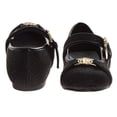 thumbnail image 4 of Badgley Mishcka Girls Ballerinas Shoes (Little Kids  Big Kids), Black, Size: 2, 4 of 8