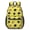 Hedgehog and Spiky Yellow Pattern, variant on Hedgehog and Spiky Yellow Pattern 17" Waterproof Oxford School Backpacks for Teens, S-Shape Padded Straps, for School, Travel, Hiking, Camping