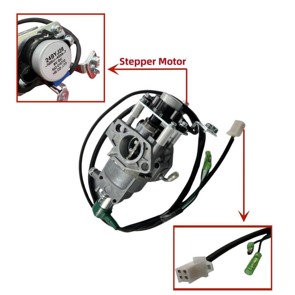 POWER PRODUCTS Carburetor with gaskets and fuel line--Compatible Replacement for PREDATOR Open Frame Inverter Generators 8750W Surge / 7000W Running (SKU# 71340, 59190)