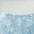 thumbnail image 5 of LYHaoo Girls Tutu Skirt With Colorful Petal Sequins Embroidery Flowy Mesh Layered Ballet Dance Short Skirt For Toddler Kids，Casual Floral Dresses Sizes 4-5 Years Blue, 5 of 7