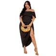 thumbnail image 4 of Plus Size Elegant Draped Midi Dress for Women, Formal Cocktail Dress for Wedding & Special Occasions Women’s Plus Size Draped Midi Dress, Elegant Formal Dress for Wedding Guest, Bridesmaid, 4 of 10