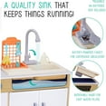 thumbnail image 4 of Lil' Jumbl Kids Kitchen Playset with Wooden Washer Dryer Sink & Accessories, 4 of 6