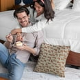 thumbnail image 2 of Plutus Brands Brown, Beige Plutus Angles Abstract Luxury Throw Pillow 24 in x 24in, Double Sided 24" x 24", 2 of 9