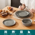 thumbnail image 5 of Malacasa Dinnerware Sets, Stoneware Plates and Bowls Set, Tableware Dishwasher Microwave Safe, Serves For 4 people, Caramel color, 5 of 8