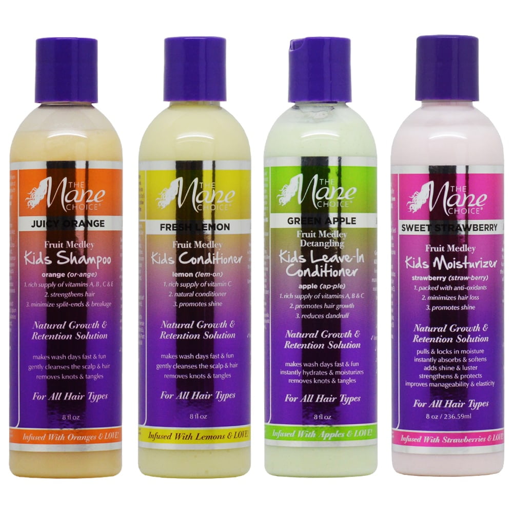 The Mane Choice Kids Shampoo Conditioner And Treatment 4 Pc Set