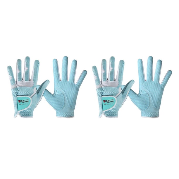 Eigraketly Guantes de golf para mujer Diseño antideslizante Gránulos para mano izquierda y derecha Tela de microfibra Transpirable Guantes deportivos Type9 NO9 Eigraketly CBP077232