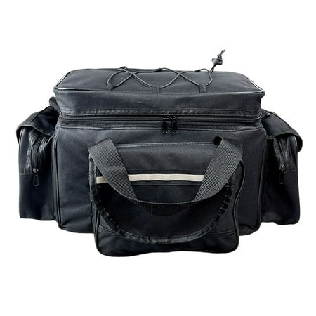 YUANHUILI Fishing Bag Large Capacity Fishing Tackle Storage Bag for Outdoor Sports (Black)