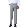 thumbnail image 3 of AZoiNM Men's Slim Fit Dress Pants Flat Front Business Casual Trousers 4 Pocket Polyester Viscose Blend, 3 of 14