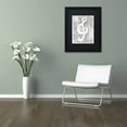 thumbnail image 3 of Trademark Fine Art "J-Clef Doodle" Canvas Art by KCDoodleArt Black Matte, Black Frame, 3 of 4