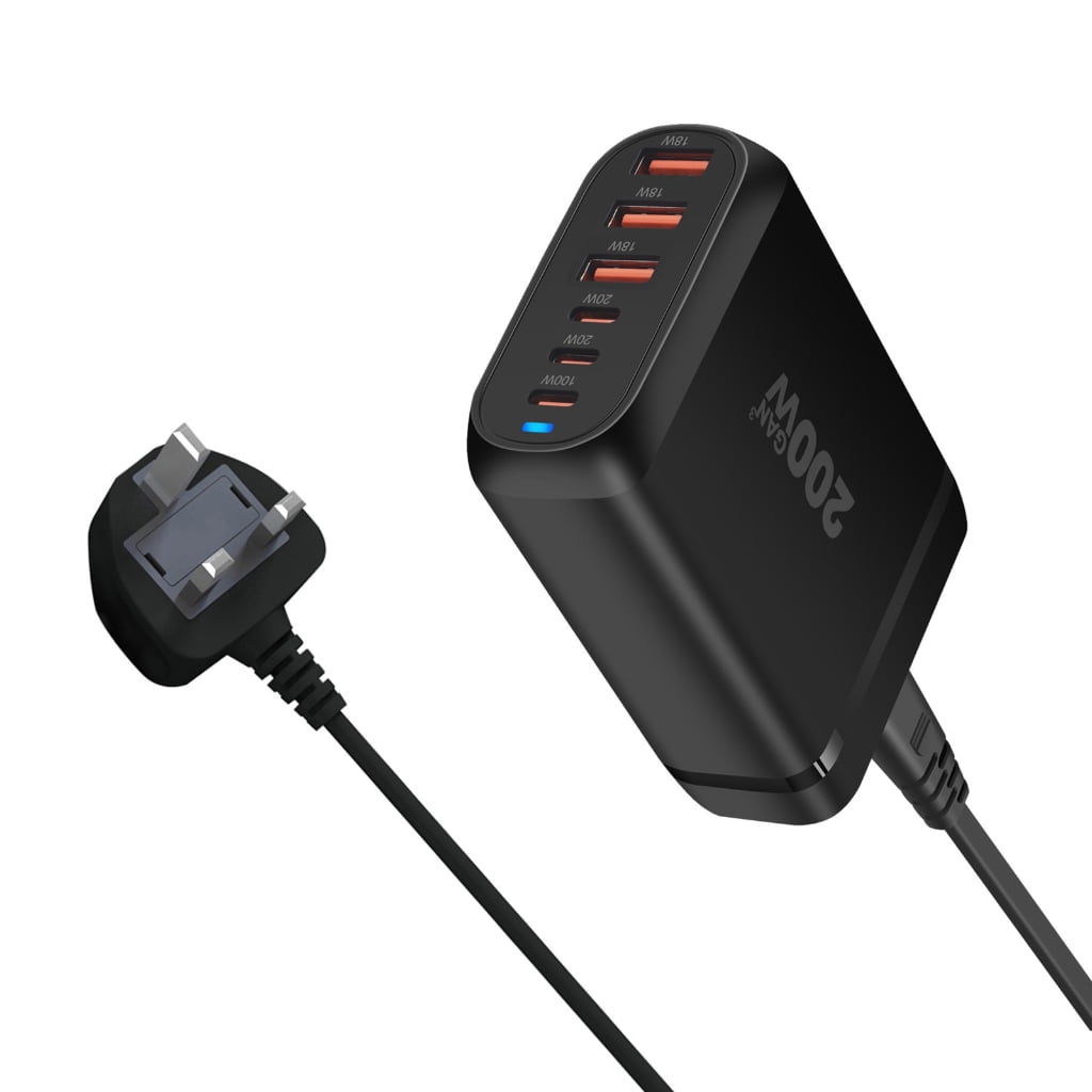 6Port Charging Hub USB C Fasts Charger Block for Quick Charging Wall Charger USB C Charging Hub for Various Devices