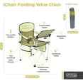 thumbnail image 5 of Creative Outdoor Collapsible Folding Chair with Adjustable Table Beach & Camping Chair, Earth Diamond, 5 of 9