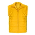 thumbnail image 5 of Womens Loose Puffer Vest Cotton Warm Coat Full Zip Jackets Sleeveless Fall Winter Hoodless Casual Outerwear (L, Yellow), 5 of 7