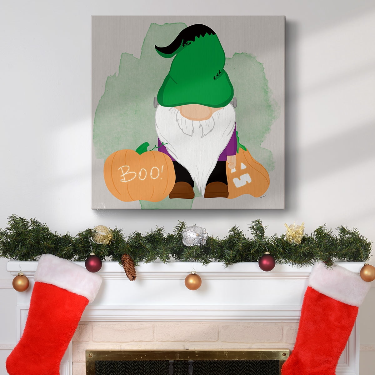 Frankenstein's Gnome- Gallery Wrapped Canvas