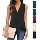 thumbnail image 2 of Chaleco con cuello en V para mujer, camiseta sin mangas, camiseta informal de poliéster, lavable a máquina, 2 of 6