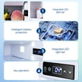 thumbnail image 5 of Sunmaki 12v Fridge RV Refrigerator, 116.2Qt(110L) Portable Car Refrigerator Dual Zone Cooling & Freezing, for Bedroom, Truck, Office, Outdoor, Black, 5 of 8