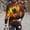 Yellow, variant on SGFCWSX Men's Long Sleeve T-Shirt Crew Neck Halloween Graphic Print Casual Holiday Top Purple Size M