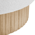 thumbnail image 4 of Bouclair Banc Rond en Tissu et Bois Blanc Cassé, 4 of 10