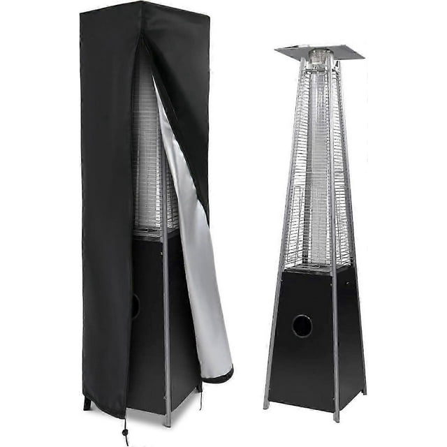 AURA Patio Heater Cover ,210D Oxford Fabric Garden Protector Cover, for Pyramid Stand Up Heater ,Heavy Duty Waterproof Cover (221x61x53cm)