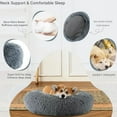 thumbnail image 5 of 40-90cm Round Pet Bed for Large Dog Bed Super Soft Cat Bed Long Plush Dog House for Medium Dog House Winter Warm Sleeping, 5 of 9