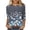 Multicolor 11, variant on DeHolifer Womens Tops 3/4 Sleeve Crewneck Casual Printed Comfy Lightweight Summer Tee Tops Multicolor XL