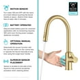 thumbnail image 5 of KRAUS Oletto Touchless Sensor Pull-Down Single Handle Kitchen Faucet in Brushed Brass, 5 of 7