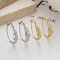 thumbnail image 6 of 14k Gold Plated Feather Filigree Hoop Earrings for Women Cute 925 Sterling Silver Post Leaf with CZ Animals Huggie Earring Women's Round Hypoallergenic Earring Jewelry Gifts to Daughter, 6 of 11