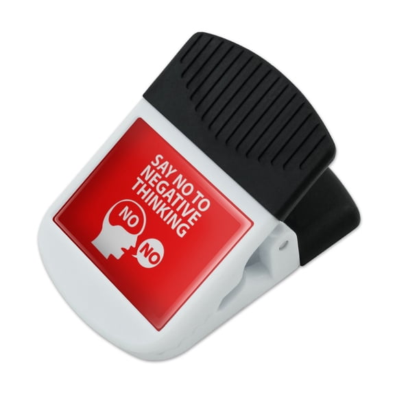 Say No To Negative Thinking Refrigerator Fridge Magnet Magnetic Hanging Hook Note Snack Clip