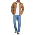 thumbnail image 2 of CHAQUETA CASUAL PARA HOMBRE INSPIRE CHIC, CON COLLAR Y CREMALLERA, ROPA DE EXTERIOR, CHAQUETA DE ANTE VINTAGE, TAMAÑO S, COLOR CAQUI, 2 of 6