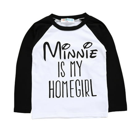 

Honeeladyy Winter Coats Baby Boys Girls Children s Long-sleeved T-shirt Cartoon Letter Printing Male And Female Baby Bottoming Shirt Candy Color Stitching Casual Top Black Clearance under 5$