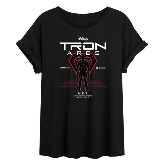 Tron Ares - Tron Dark Digital - Womens Oversized Graphic T-Shirt