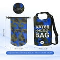 thumbnail image 2 of Waterproof Dry Bag, Water Proof Bags with Whistle Dark Blue Camouflage 10L, 2 of 7