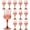 Rose Gold, variant on Plastic Wine Glasses, Plastic Goblets Vintage Style Cordial Unbreakable Drinking Glasses, Reusable Drinkware for Wedding Reception, Grand Event Party Supplies,Mother's Day (12, Red)