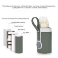 thumbnail image 4 of Agua leche botella bolsa de calentador eléctrico usb biberones biberones bolsa control de temperatura aislamiento calentador herramienta coche al aire libre viaje verde sidaley HA011033-01B, 4 of 6