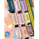 thumbnail image 2 of 66 Book Verse Stickers Floral Design Tear Off Etiquetas para el estudio y Journaling, 2 of 6