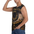 thumbnail image 3 of Fotbe Mystical Golden Eye Men's Camiseta sin Mangas Estampada para Hombres, Playera Casual para Gimnasio, Entrenamiento, Playa-X-Large, 3 of 7