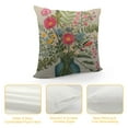 thumbnail image 4 of Nawypu Spring Sage Green Pillow Covers Wildflower Plant Mason Jar Throw Pillow Cover Square Cushion Cover for Home Sofa Patio Bedroom Livingroom, 4 of 5