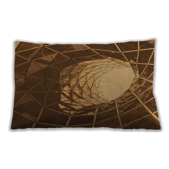 Ahgly Company Outdoor Rectangular Contemporary Lumbar Throw Pillow, 13 inch by 19 inch